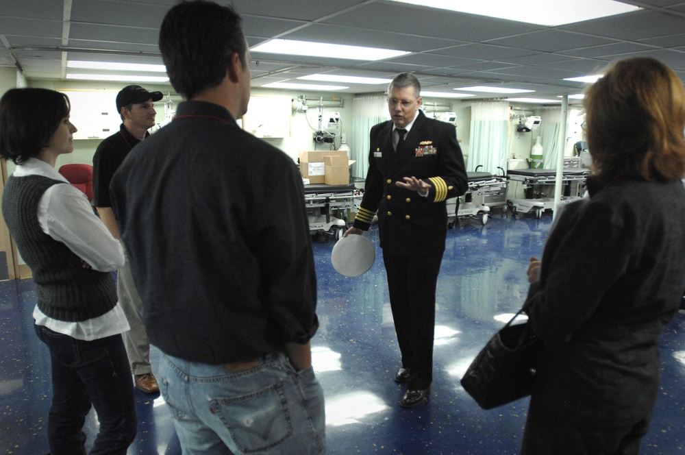 Navy Captain Leads Tour of USNS Mercy for Defense Department Outreach Program