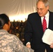 U.S. Ambassador Presents Naturalization Certificate to Soldier on Veterans Day