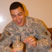 Soldier Enjoys Frozen Treat in Iraq