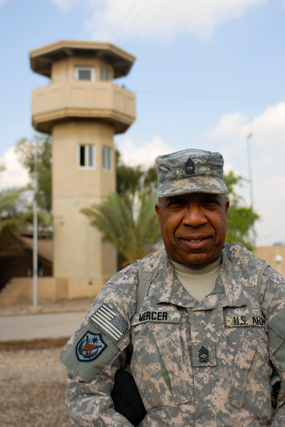 Army 1st Sgt. Mercer Oversees Camp Victory Operations in Iraq