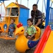 Father and Son Enjoy New Park in Baghdad Neighborhood
