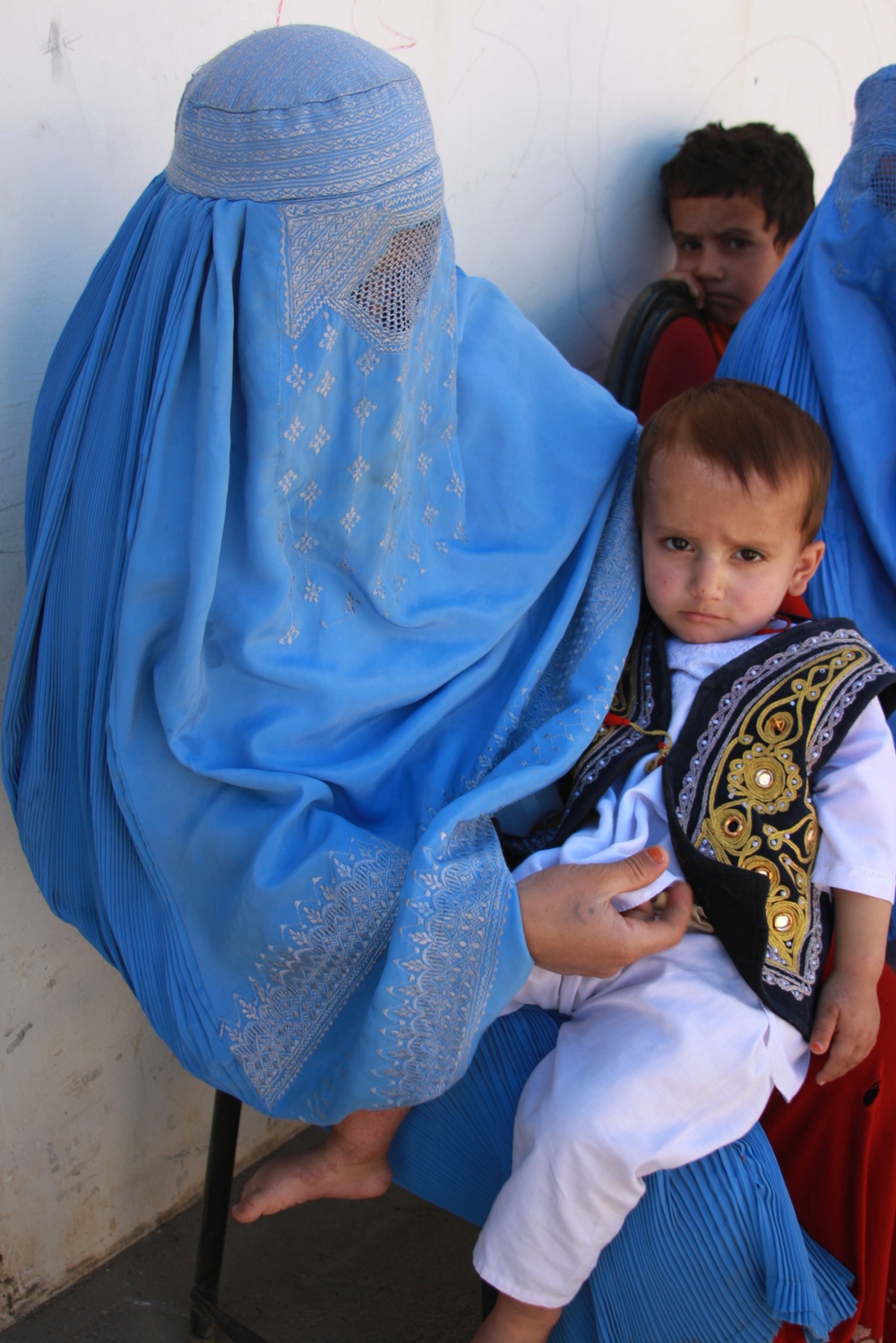 Afghan Mother and Child Seek Care at Panjshir Clinic