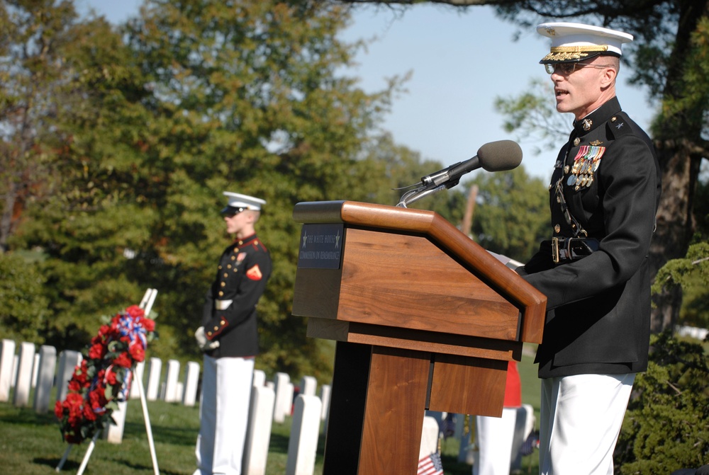 Marine General Honors Victims of 1983 Beirut Barracks Bombing