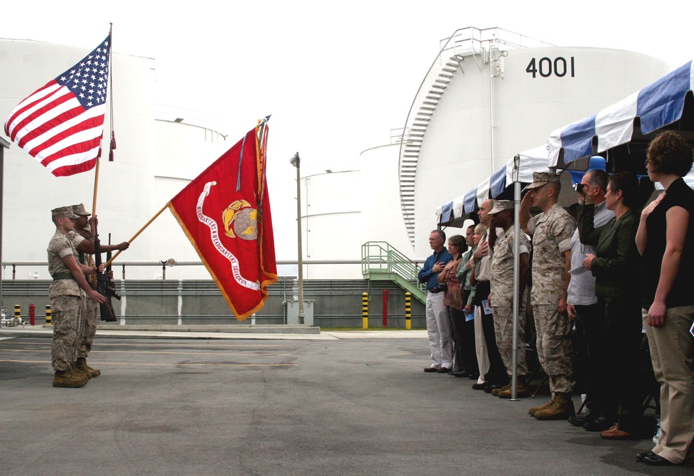 Marine Corps Air Station Dedicates Fuel Pump House in Honor of Fallen Marine