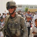 U.S. Soldier Provides Security for Iraqi Schoolchildren