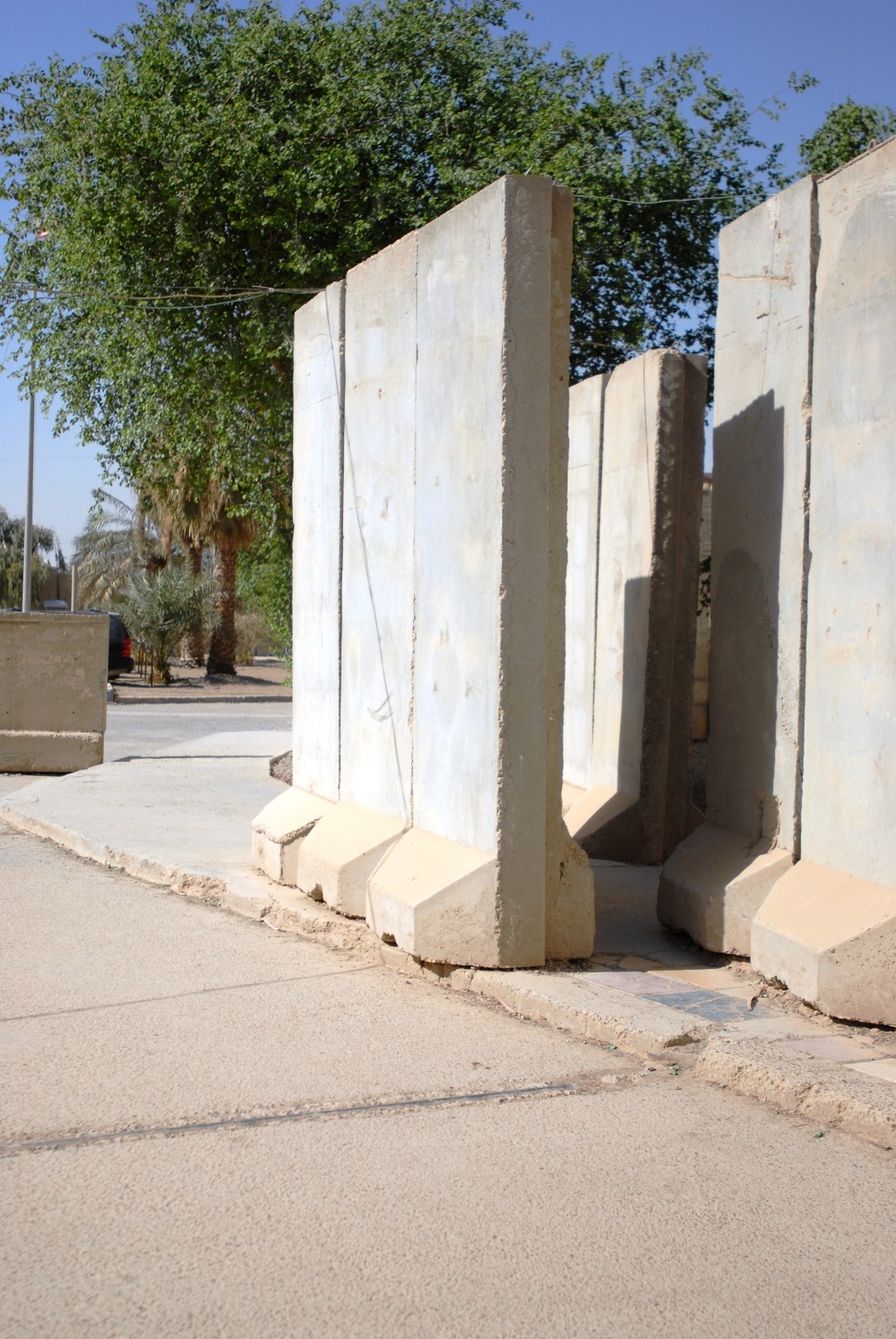 T-Walls Safeguard Multinational Division Center Headquarters in Iraq