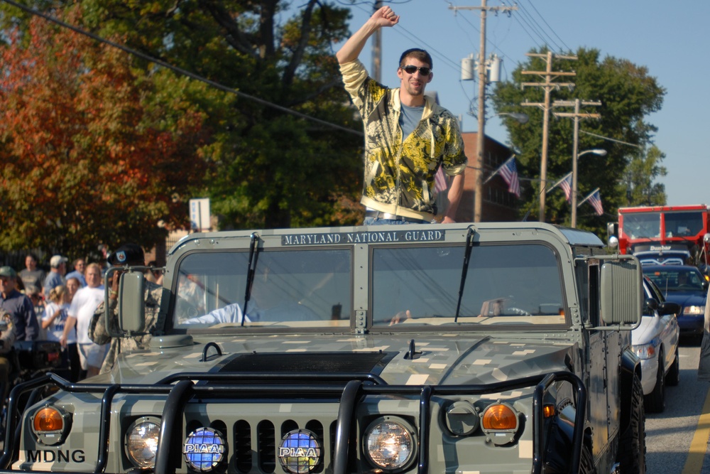 Olympic Champ Phelps Honored in Maryland Parade