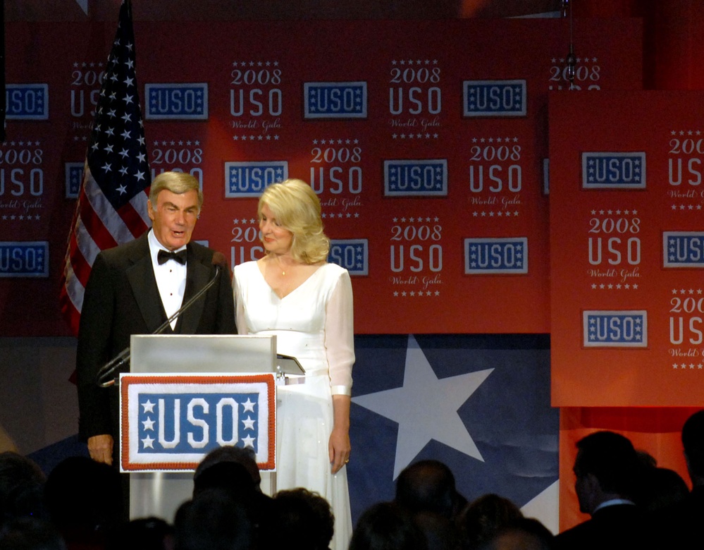 ABC News Veteran Sam Donaldson and Wife Emcee 2008 USO World Gala