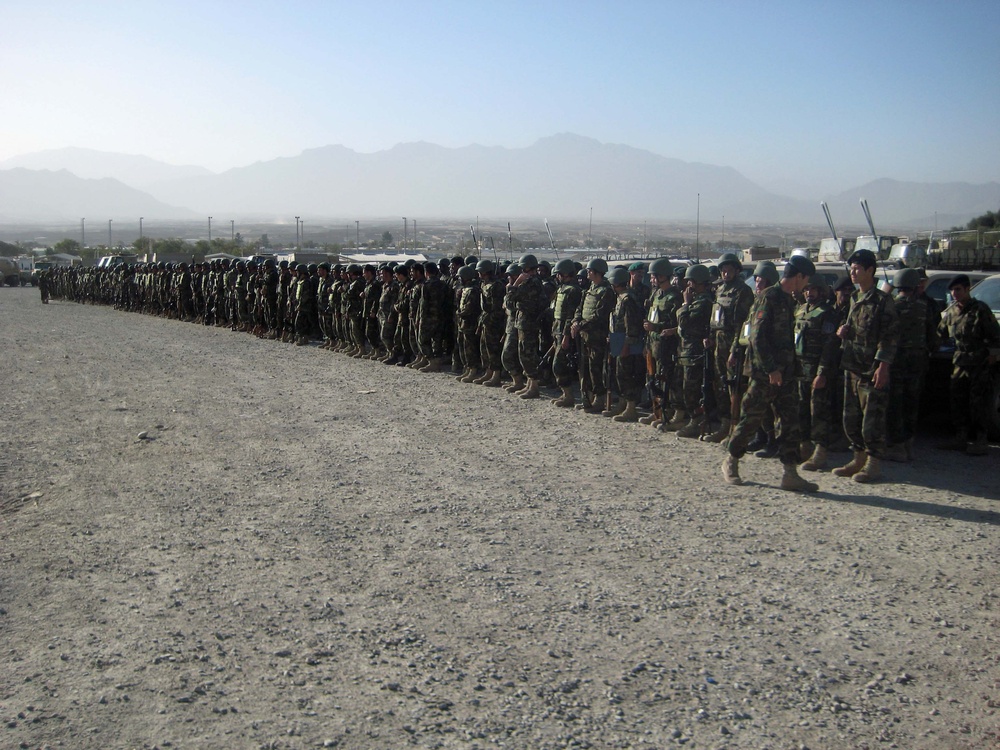 Afghan National Army Soldiers Graduate at Pol-e-Charki Garrison