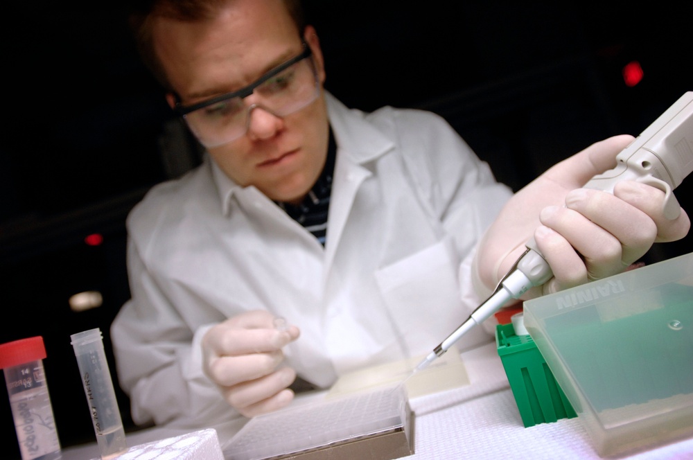 Mitochondrial DNA Technician Compares Samples to Reference Sequences