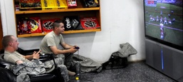 Soldiers Find Respite from Desert Heat with Video Game Football