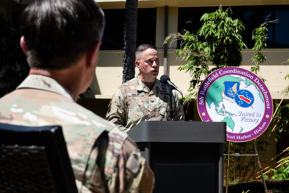 5th Battlefield Coordination Detachment conducts Change of Command Ceremony