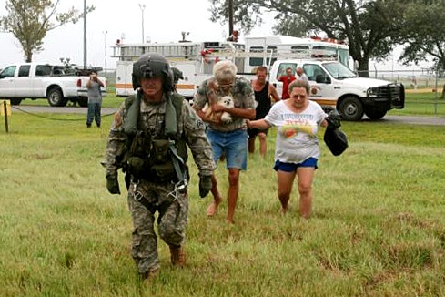 Louisiana National Guard Rescues Stranded Citizens from Hackberry