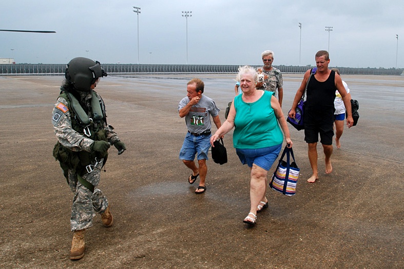 Louisiana National Guard Assists Hackberry Residents After Hurricane