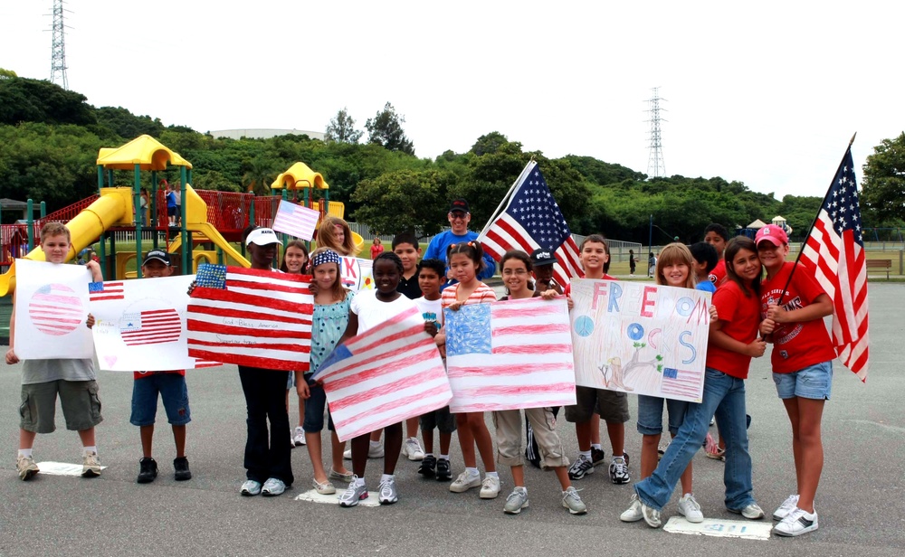 Okinawa Students Mark 9/11 Anniversary with Freedom Walk