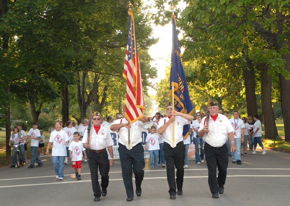 Veterans Color Guard Leads Freedom Walk in Sebring, Ohio