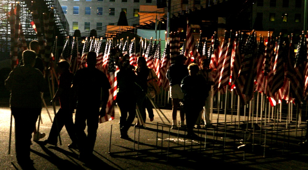 Healing Field Foundation Honors 9/11 Victims with Flag Display at Pentagon