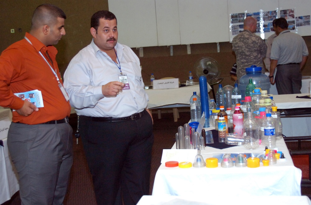 Iraqi Businessman Showcases Bottling Company at 9 Nissan District Trade Show
