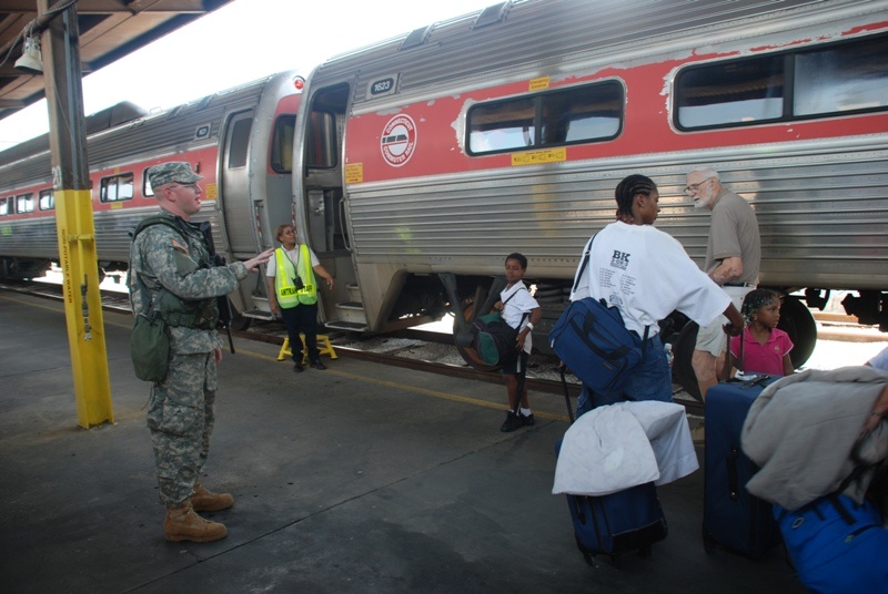 Louisiana National Guard Assists New Orleans Residents Evacuate Ahead of Hurricane Gustav