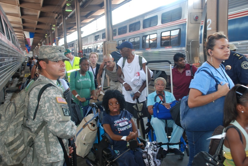 Louisiana National Guard Assists Residents Evacuating New Orleans Ahead of Hurricane Gustav
