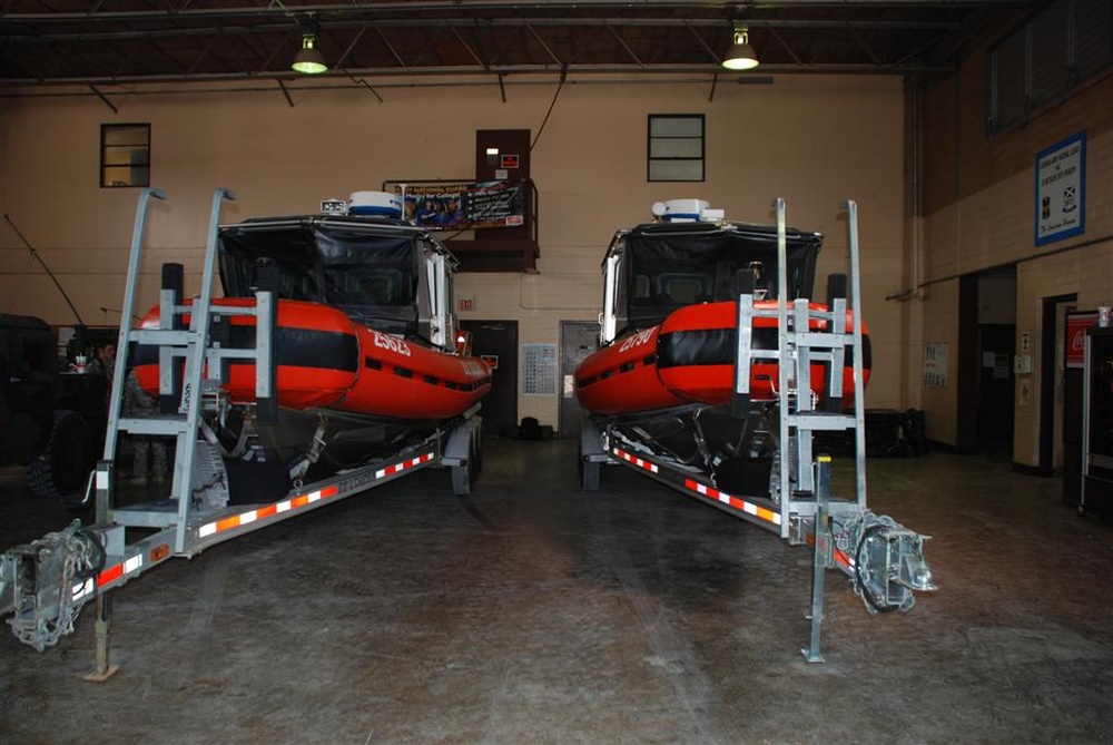 Coast Guard Prepares Boats for Tropical Storm Gustav