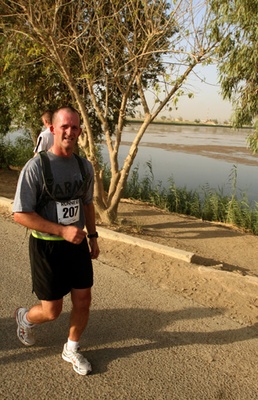 Ohio Soldier Completes Half Marathon in Iraq