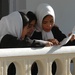 Afghan Girls Studying at Bagram School