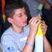 Young Rocket Enthusiast Builds Water Rocket at Space Camp for Military Families