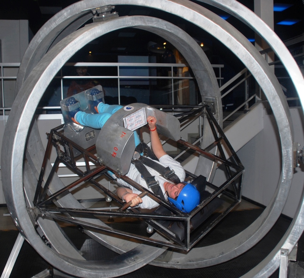 Deployed Servicemember's Child Trains at Euro Space Center