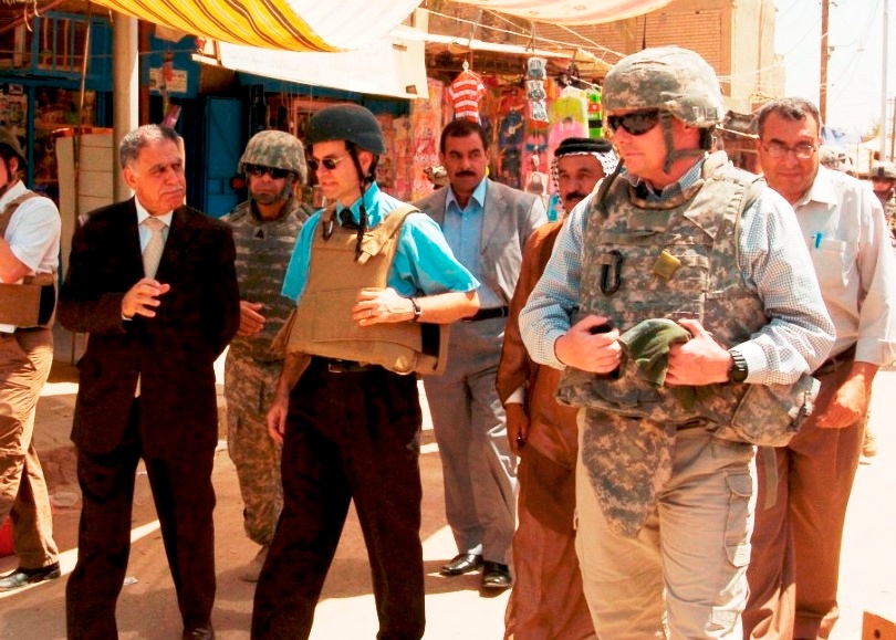 U.S. Advisor Tours Iskandariyah with Iraqi City Council Chief
