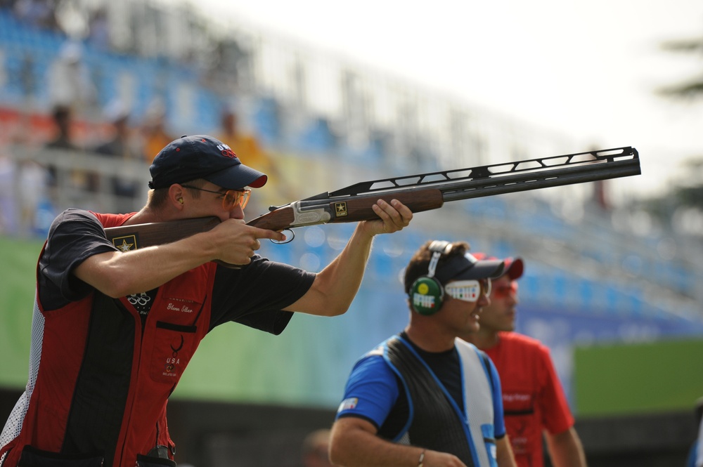 U.S. Army Marksman Eller Wins Gold with Olympic Record in Double Trap