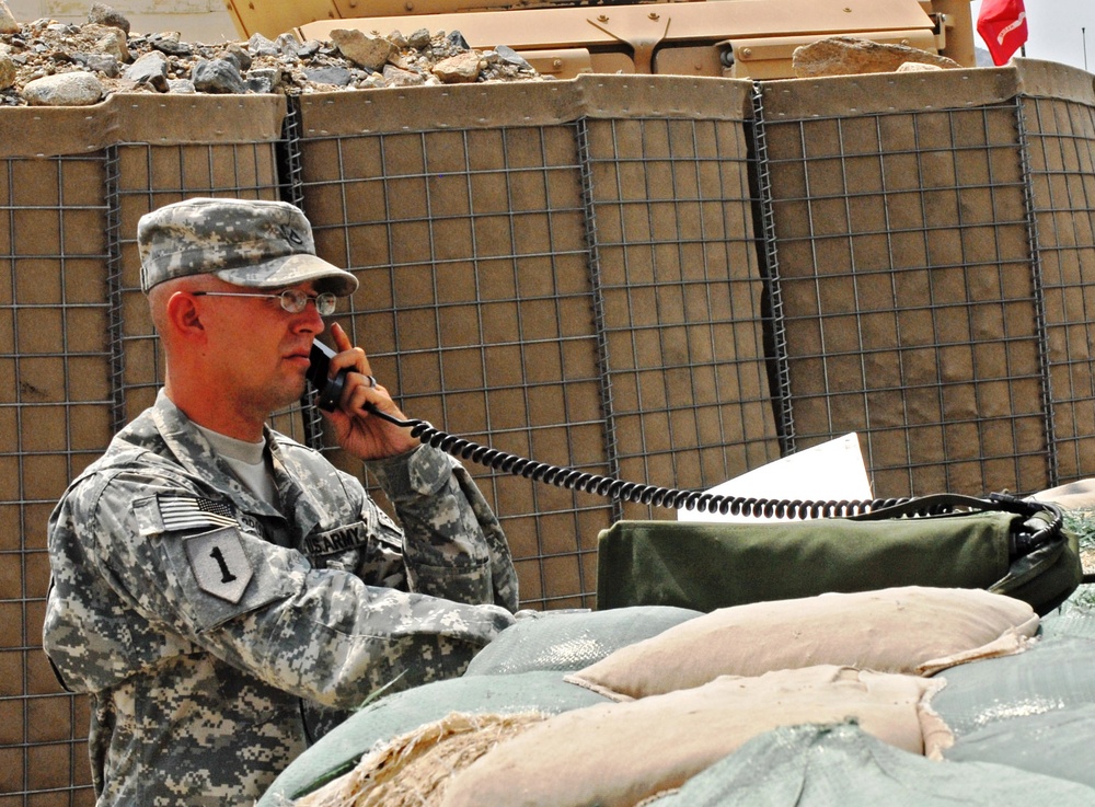 Army Soldier Receives Mission Briefing at Forward Operating Base in Afghanistan