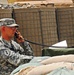 Army Soldier Receives Mission Briefing at Forward Operating Base in Afghanistan