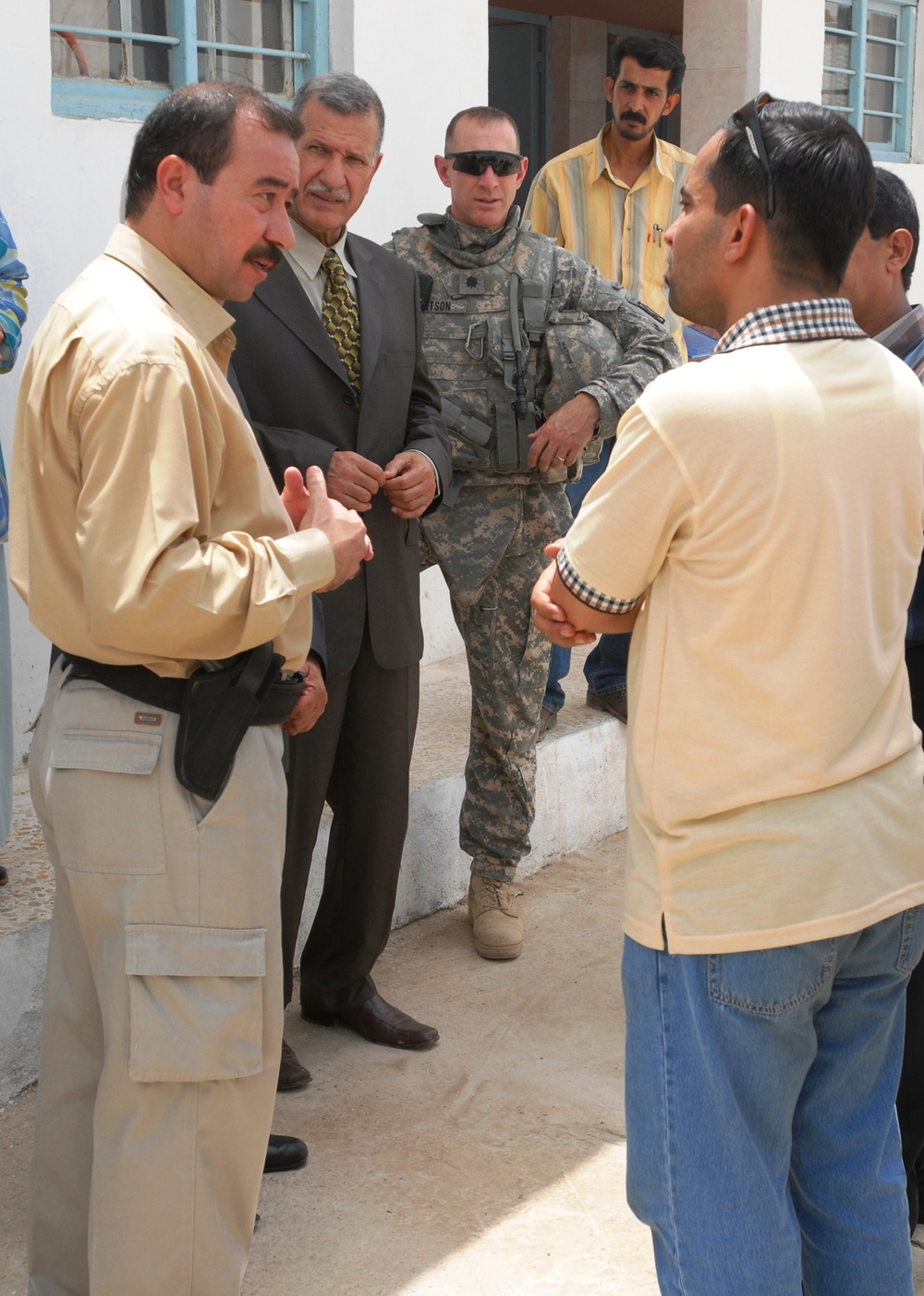Neighborhood Leader Attends Reopening of Refurbished School in Baghdad