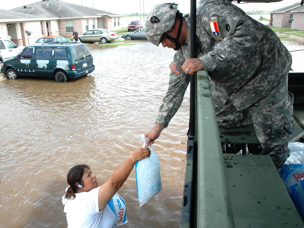 Texas National Guard Provides Aid to Flood Victims After Hurricane Dolly