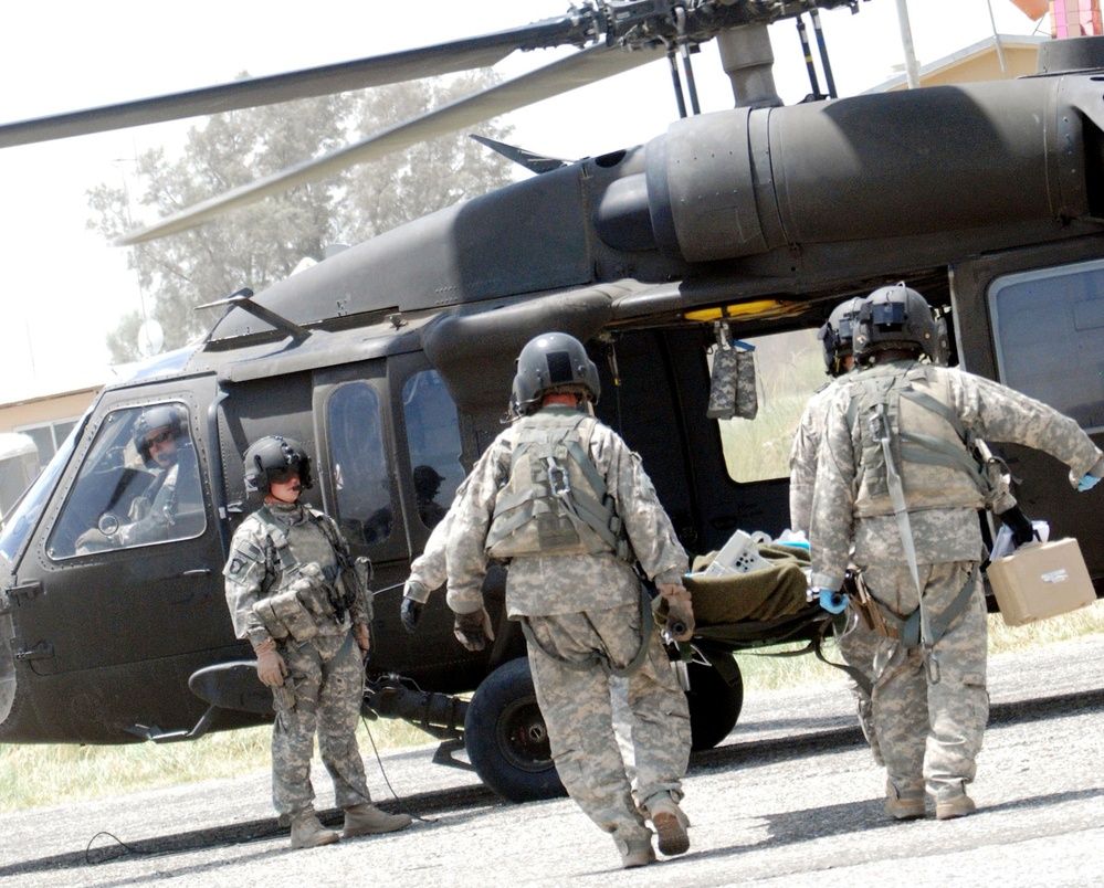 Wounded Soldier Airlifted to Bagram Hospital