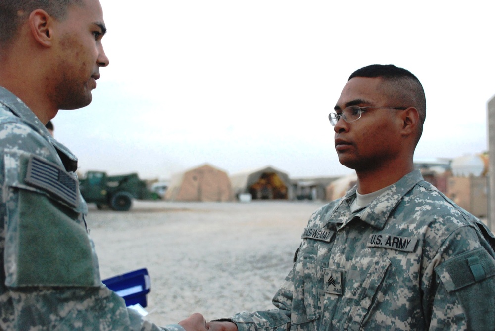 Army NCO Honored for Service in Iraq