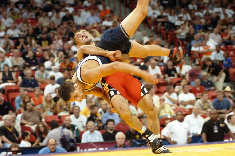 U.S. Army Wrestler Narrowly Defeats Minnesota Storm Opponent in Olympic Trials