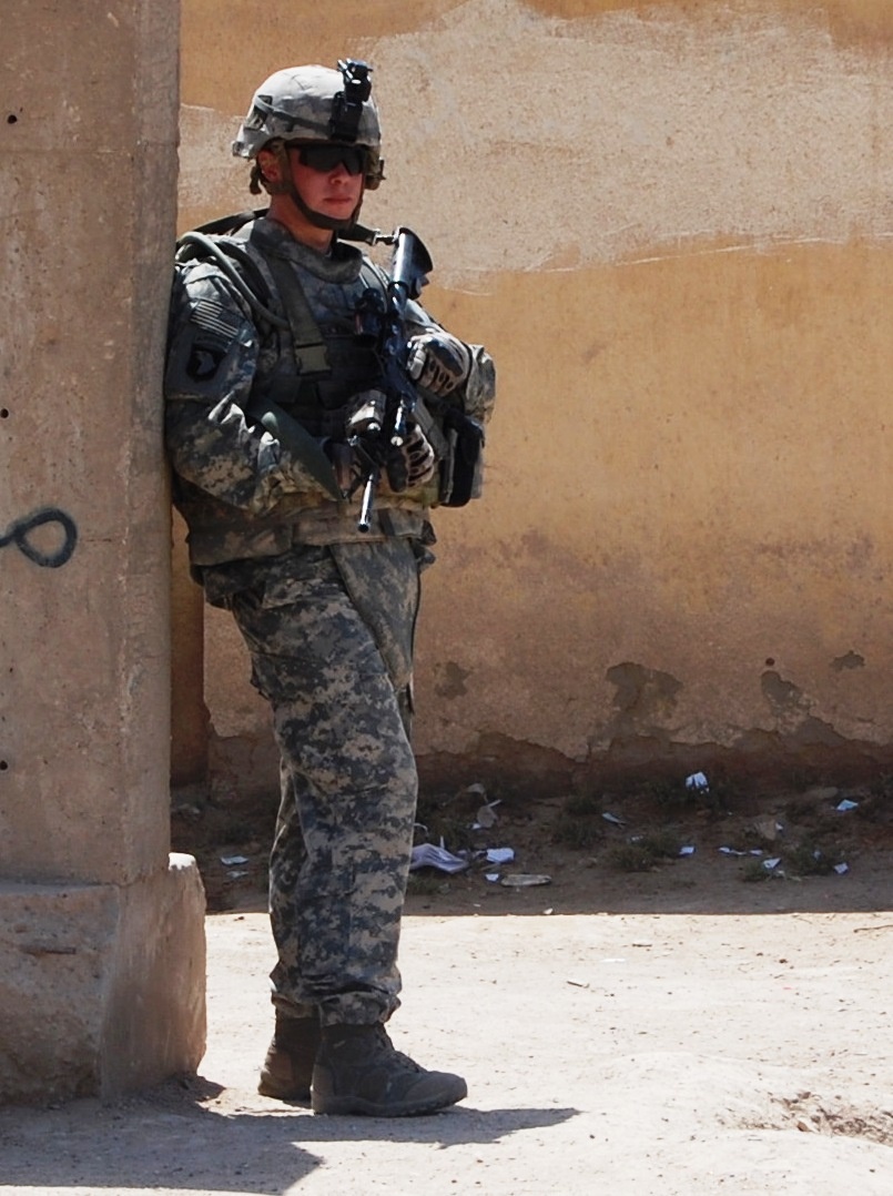 Army Sergeant Provides Security During Mission Near Baghdad