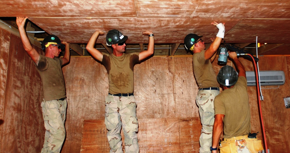 Navy Sailors Assist in Rebuilding Chapel at Iraqi Forward Operating Base