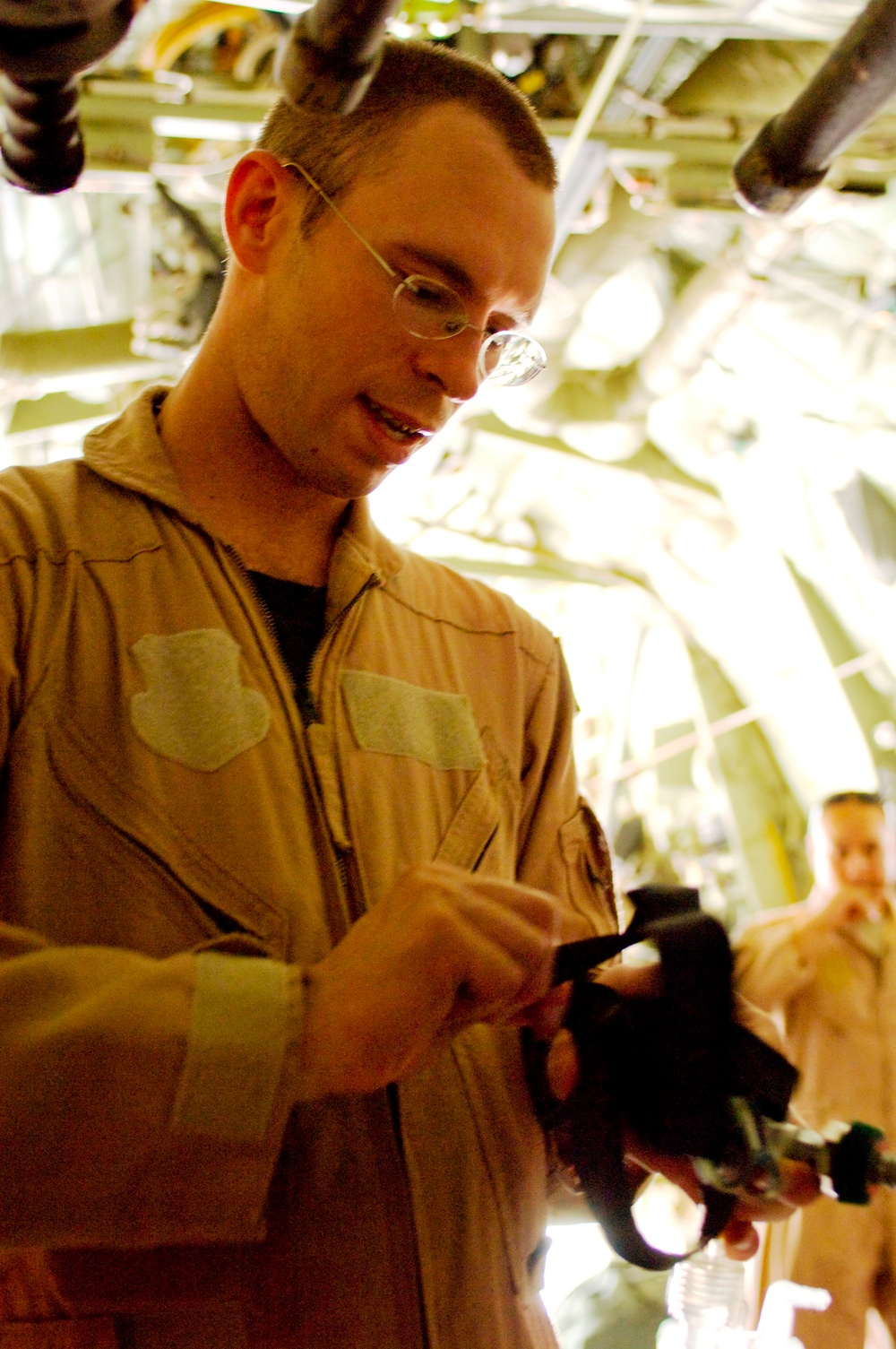 Air Force Medics Prepare C-130 for Aeromedical Evacuation Mission in Afghanistan