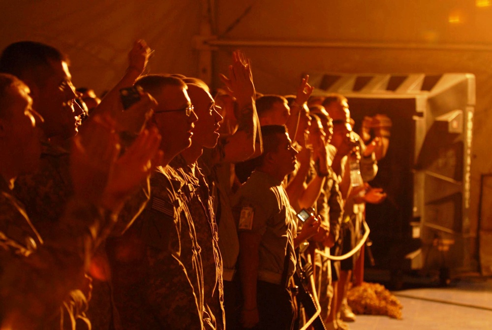 Sevendust Rocks Bagram Airfield in Afghanistan on USO Tour