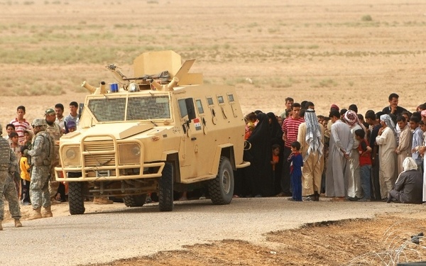 Villagers Seek Medical Care at Makeshift Clinic in Iraq