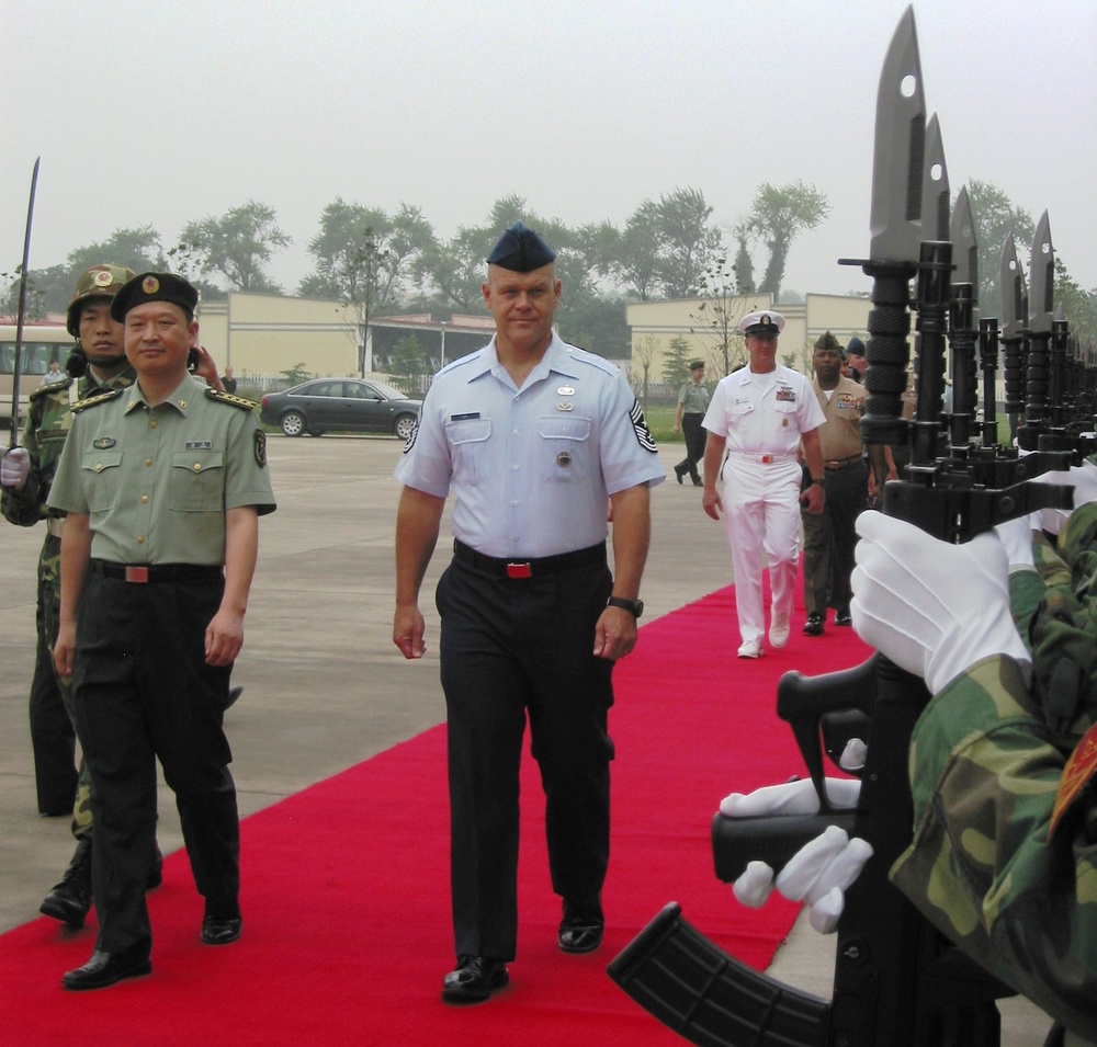 U.S. Pacific Command Senior Enlisted Leader Welcomed by Chinese Military in Nanjing