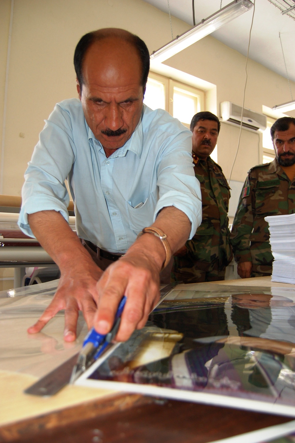 Afghan Army Print Plant Churns Out Thousands of Products Weekly
