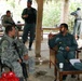 Army Captain Dines with Afghan Police Chief in Konar Province
