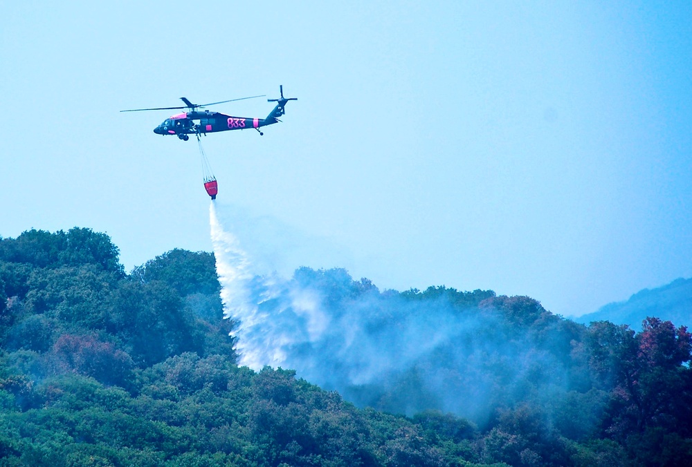 National Guard Crews Battle Massive California Wildfires
