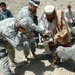 U.S. Soldier Provides Medical Care to Goat in Afghan Village