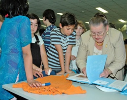 Mercedes Wild, Subject of Children's Book, Signs Copies at Aukamm Elementary in Germany