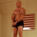 Puerto Rican Soldier Flexes Muscles at Iraq Fitness Competition